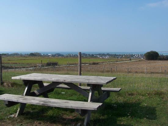 piquenique vue sur la mer et Granville